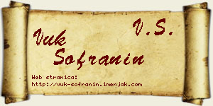 Vuk Sofranin vizit kartica